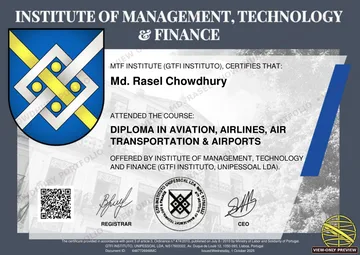 Watermarked preview of Diploma in Aviation, Airlines, Air Transportation & Airports
